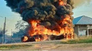 俄指挥部：无人机袭击克拉斯诺达尔边疆区造成油罐起火
