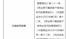 因集团客户授信余额超比例等，河南新乡新中农商行被罚65万元