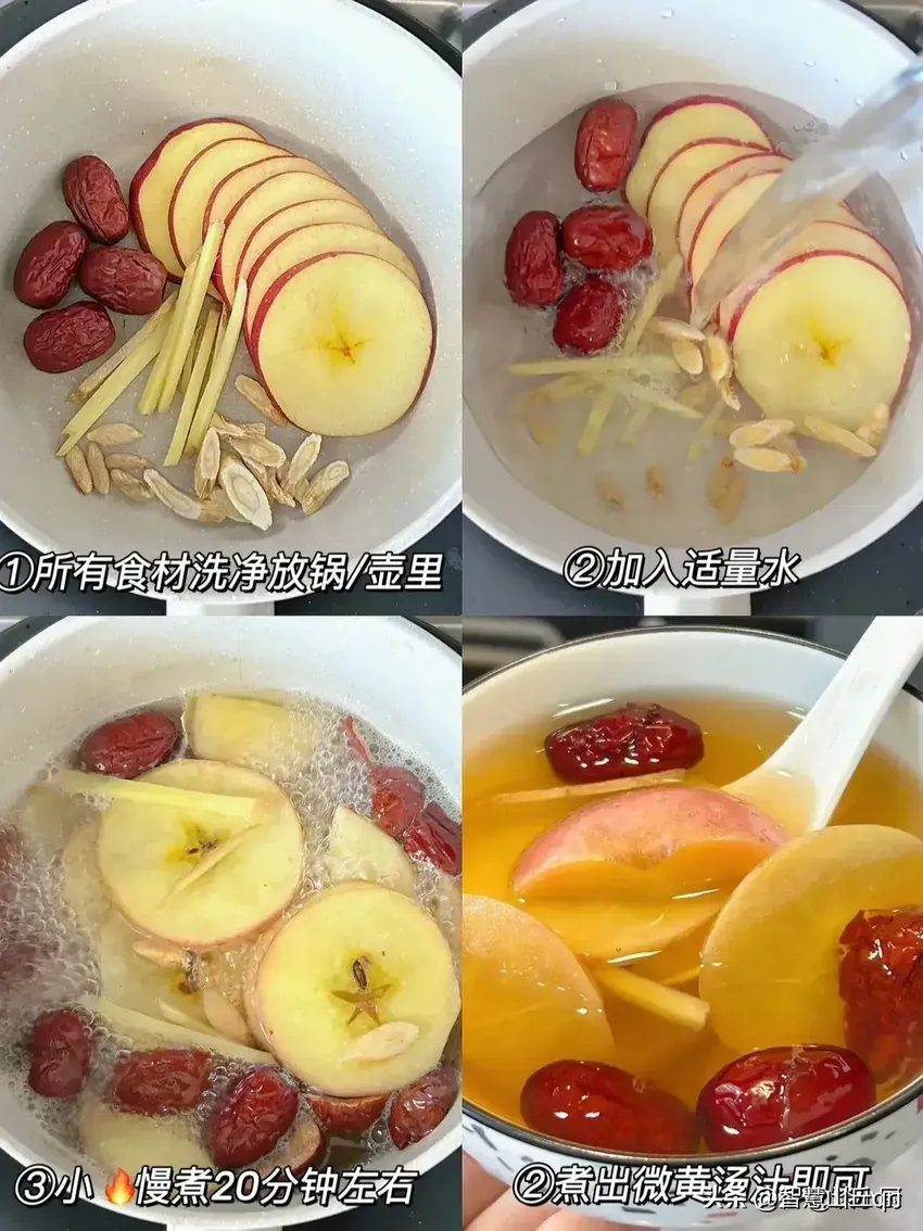 苹果别再直接吃了，用苹果搭配这些“食材”煮着吃，脾胃太舒服了