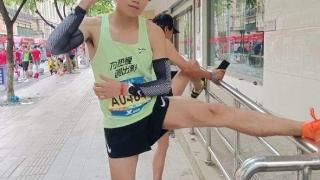 第二次参加汉马，大学生罗宇：希望自己跑出好成绩