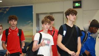 第七届中德U16青少年足球邀请赛8月开赛 德国莱茵内卡U16选拔队抵达海南