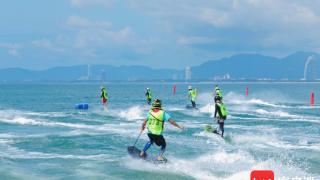 2023全国电动冲浪板联赛在陵水开赛
