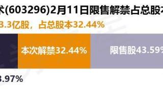 华勤技术（603296）3.3亿股限售股将于2月11日解禁，占总股本32.44%