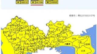 深圳雷雨大风黄色预警信号扩展至全市
