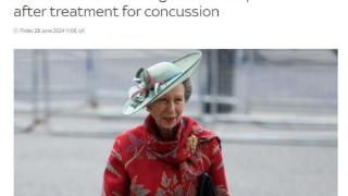 外媒：英国安妮公主已回家 此前因事故受轻伤住院
