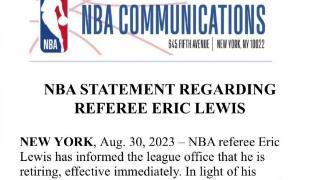 裁判刘易斯退役，误判詹姆斯绝杀彻底改变上赛季NBA格局