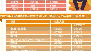 2023年江西省平均工资出炉