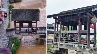 黄山洪水冲坏700多年历史环秀桥，官方回应：桥体还在，将公布鉴定结果和修复措施