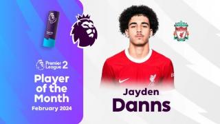 利物浦18岁前锋杰登-丹斯当选英超二级联赛二月最佳球员