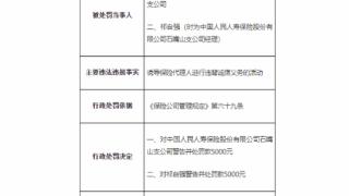 因诱导代理人违背诚信，中国人保寿险石嘴山支公司被罚5千元