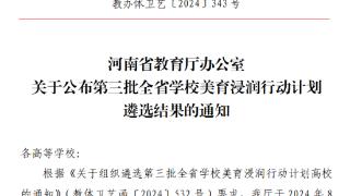 新突破！郑州工商学院成功入选第三批全省学校美育浸润行动计划