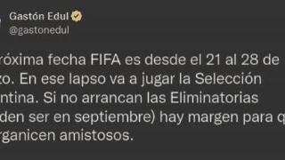 记者：阿根廷下一场比赛将在明年3月进行，世界杯预选赛或友谊赛