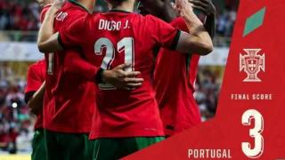 葡萄牙欧洲杯有戏 C罗状态上佳 双响+任意球中柱 3-0大胜爱尔兰