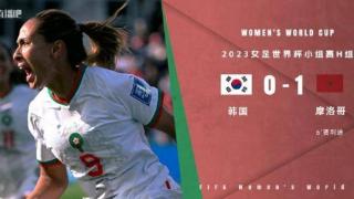 女足世界杯：摩洛哥1-0韩国 韩国两连败小组垫底