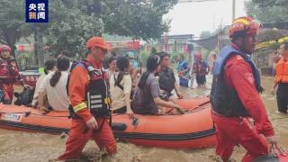 山东省消防救援总队增援河北集结队伍
