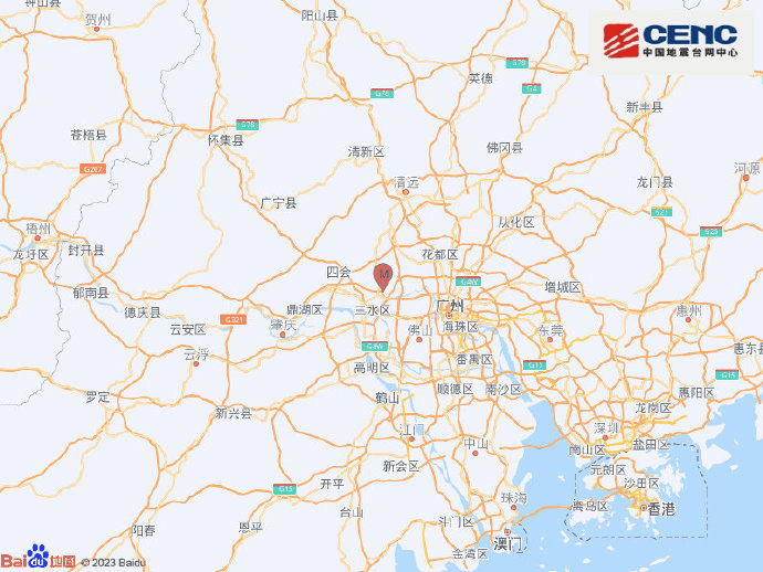 广东佛山市三水区发生3.2级地震