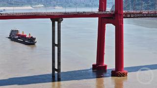 忠县长江大桥改造工程进入拦截索及浮筒安装阶段