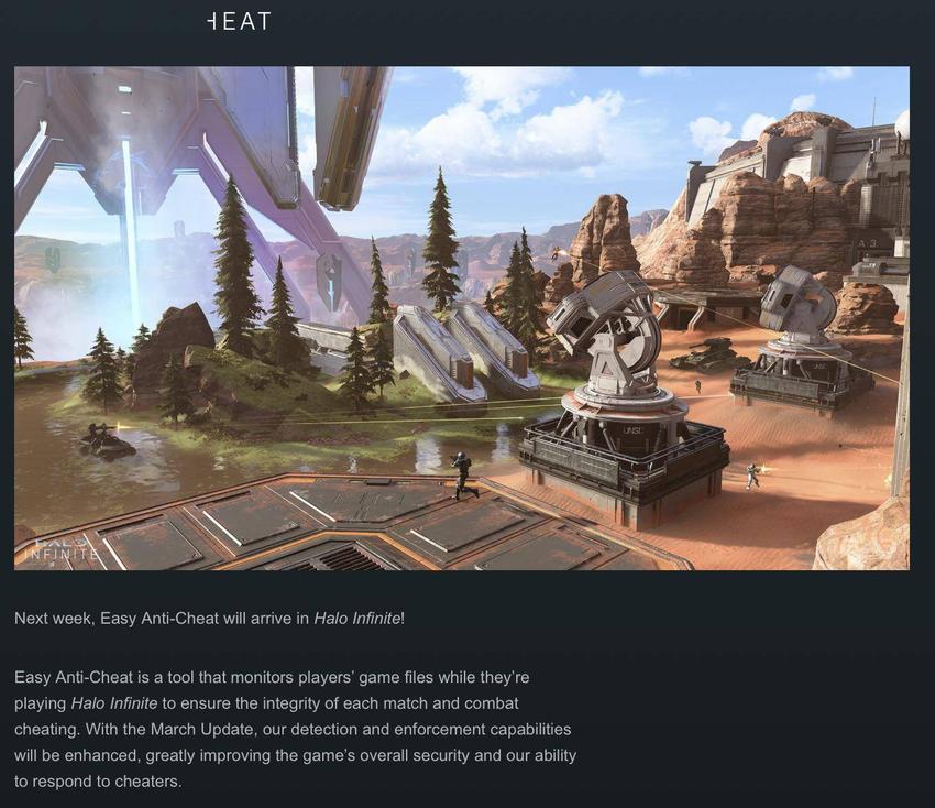 《光环：无限》将于3月19日更新，将改进游戏服务器