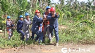 海南文昌山海村民称赞抢修电力人