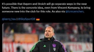 记者：拜仁内部正在考虑更换体能教练布罗伊西