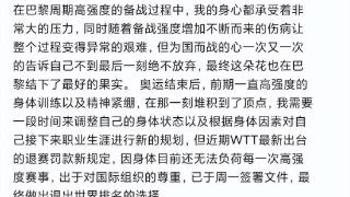 国乒两员大将宣布退出世界排名，原因相似，网友怒斥世界乒联