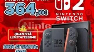 不用399美刀！意大利零售商提前开放Switch2预购、价格364.99欧元