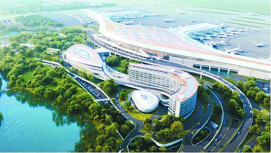 合肥新桥国际机场综合交通中心 及配套工程建设全速推进