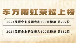 东方雨虹荣登2024民营企业研发投入、发明专利双榜单