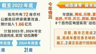 我市农村危桥明年我市农村危桥明年““动态清动态清零零 ””