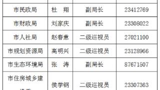 2023年1月3日公仆接待日 43家单位热线电话公布