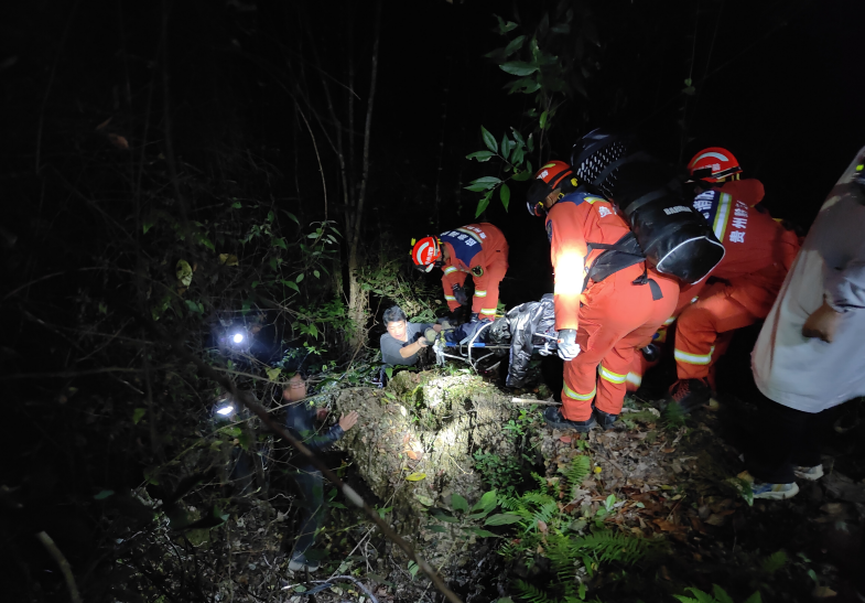 法•视界 |六旬老人采药被困深山 消防员携装登山营救