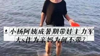 小杨阿姨成暑期带娃主力军，大S在家忙啥呢？不应该陪孩子吗？