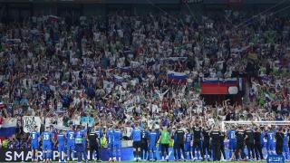 足球——欧锦赛小组赛：英格兰战平斯洛文尼亚