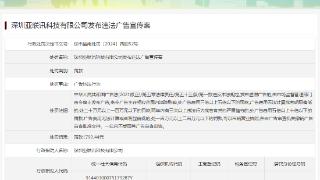 深圳亚联讯科技有限公司发布违法广告宣传案