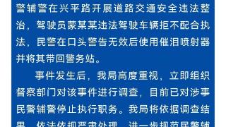 广西警方通报男子疑被交警喷辣椒水抬走：涉事人员已被停职
