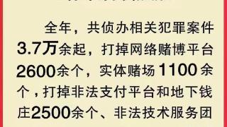 2022年公安机关打击治理跨境赌博工作取得新成效 侦办相关案件3.7万余起