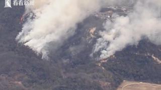 同一天日本多地发生山火和火灾 新干线一度停运