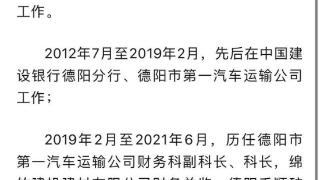 四川德阳一国企“准90后”女副总被查，涉嫌严重职务违法