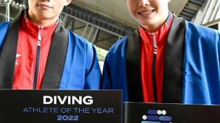 世界泳联年度最佳跳水运动员奖颁给王宗源、陈艺文