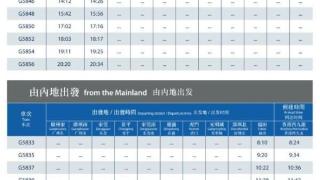 港铁：高铁香港段4月27日至5月4日增加11对列车班次