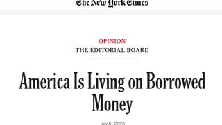 【世界说】美媒：美国正在依赖借债维持生活 这种做法不可持续