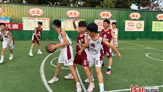 邢台清河县绒都学校举行首届篮球对抗赛