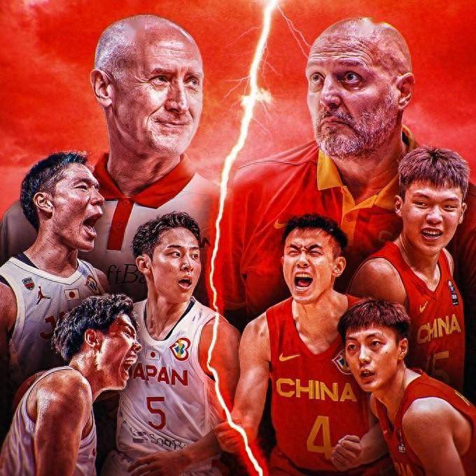 FIBA亚洲杯官方晒中日大战预热海报