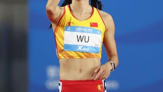 全国田径冠军赛女子100米栏，吴艳妮、林雨薇、夏思凝晋级决赛
