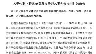 “编造重大虚假内容”，知名公司被罚，董事长10年禁入！