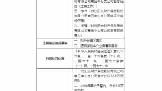 因虚构保险业务套取费用等，阳光财险莆田支公司被罚32.8万元