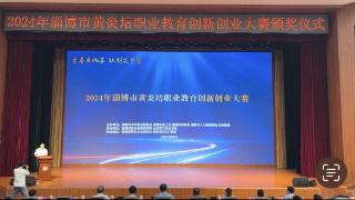 2024年淄博市黄炎培职业教育创新创业大赛颁奖仪式举行