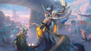 《LOL》新皮肤「玉剑传说」高清原画：奶妈美若天仙