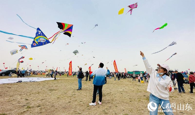 万千彩鸢乘风起，第40届潍坊国际风筝会开飞
