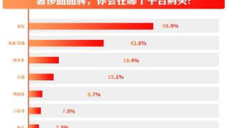 双11调研|近7成消费者购买LV、GUCCI、巴黎世家等奢侈品选择京东